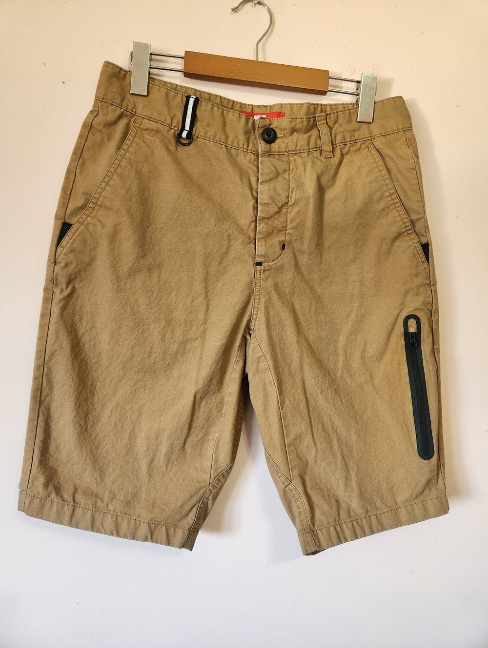 Nike Workwear Woven Utility Cargo Shorts Tan Khaki M 30 Gorpcore Retro Like New